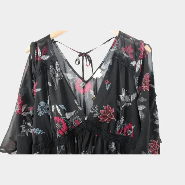 Wild Pearl Dress Sz L‎ Whimsygoth Witchcore Eyeshadow Floral Dark Fairy - Image 10