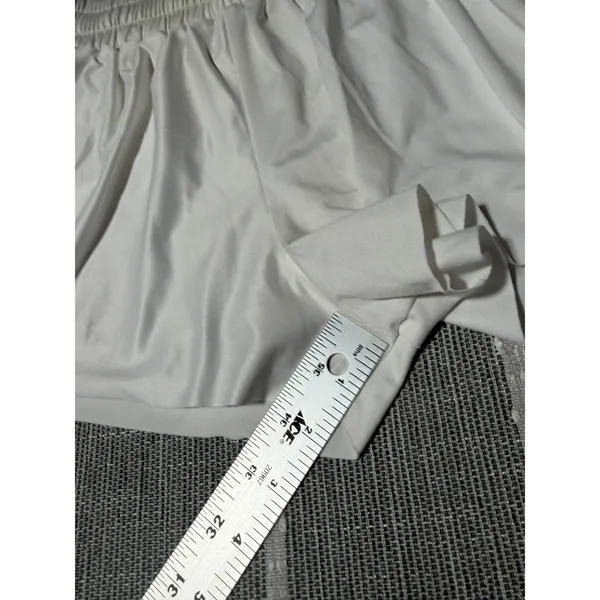 Nfinity White Cheer Shorts Double Layer Athletic Skort Womens 2XS Crown Logo - Image 3