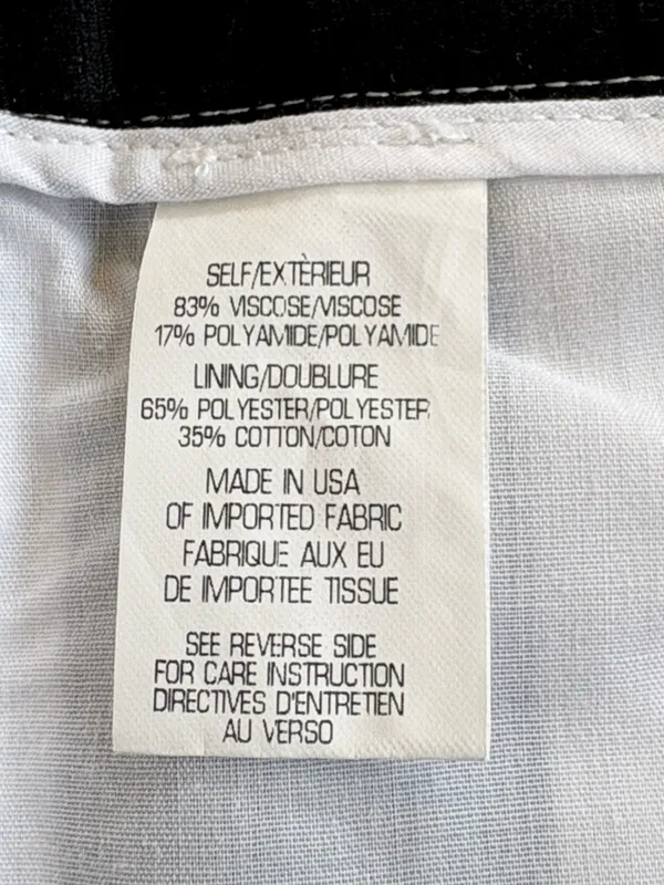 Like New Theory Blayne shorts Black White Stripe Size 2 - Image 10