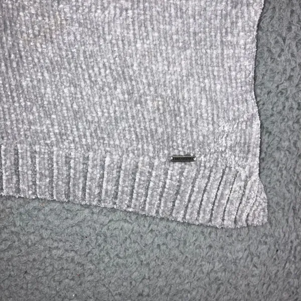 Hollister Chenille Sweater Women Small Oversized V Neck‎ Chunky Soft Cozy - Image 12