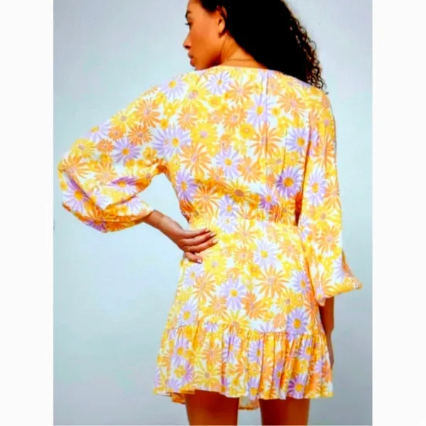 L*Space Feelin Fine Cut Outs Tie Front Dress Oopsie Daisy L - Image 4