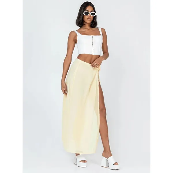 White Fox White Hook Eye Closure Corset Style Crop Top XL - Image 8