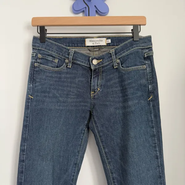 Abercrombie & Fitch 2 Emma Low Rise Bootcut Jeans Dark Wash Y2K 2000s Grunge - Image 2