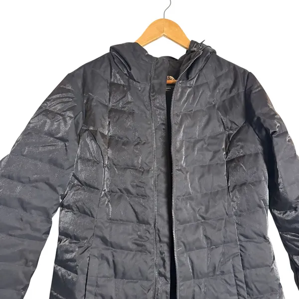 The North Face Black Down Fill Quilted Zip Up Winter Puffer Coat Women’s Large - Image 3