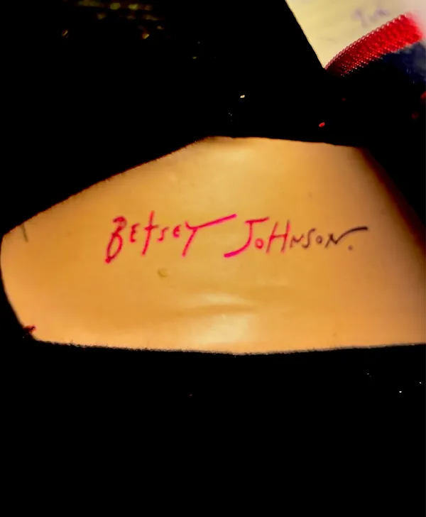 Betsey Johnson pink plaid boots  - Image 7