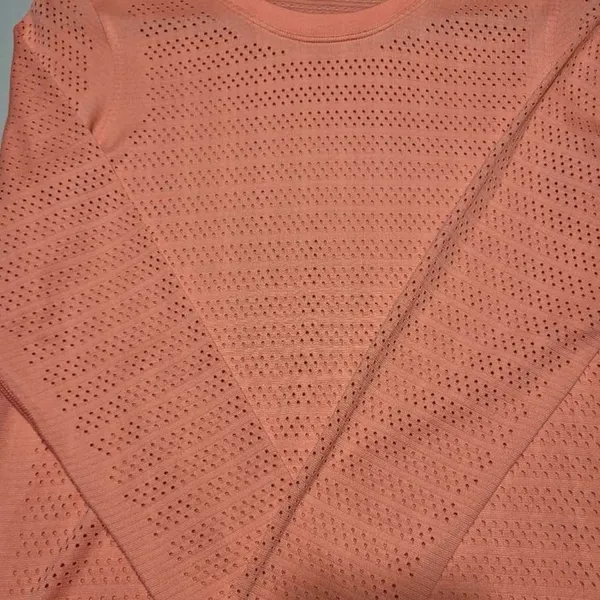 Lululemon Breeze By Long Sleeve *Squad Copper Clay Orange Size 6 Running Shirt - Image 2