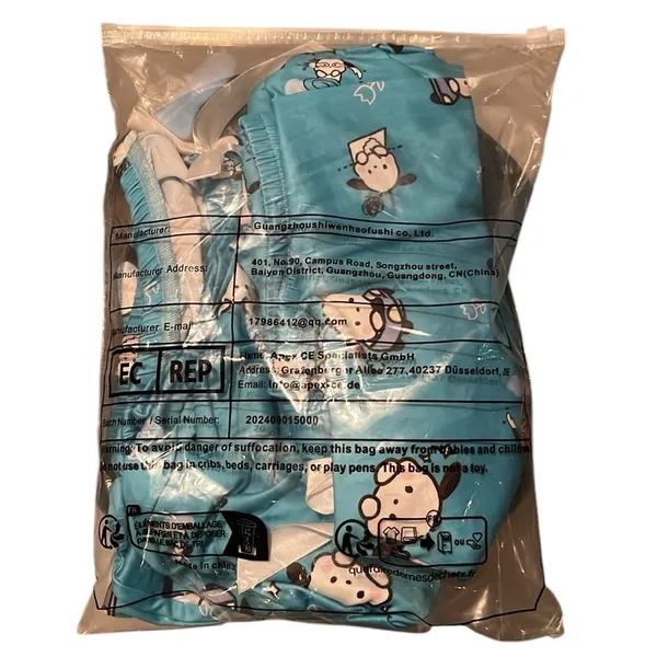 Sanrio 3 Pc. Woman’s Blue Cartoon Pajamas Size extra large - Image 6
