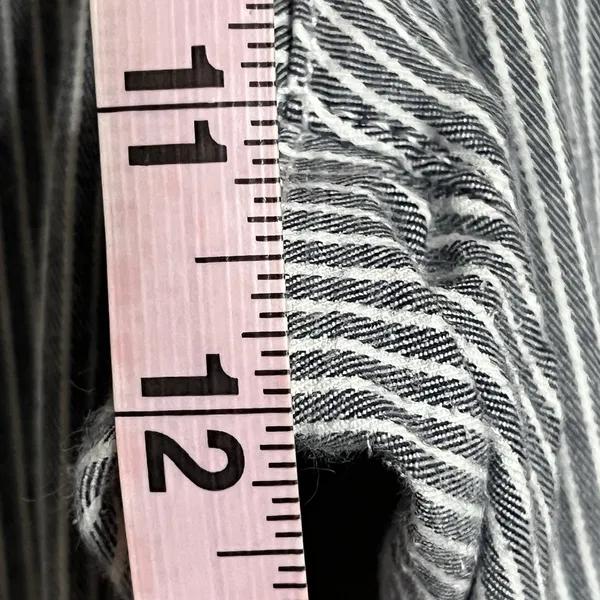 FREE PEOPLE Mid Rise‎ Jeans Womens 29 Blue White Stripe Stretch Jeggings Pants - Image 3