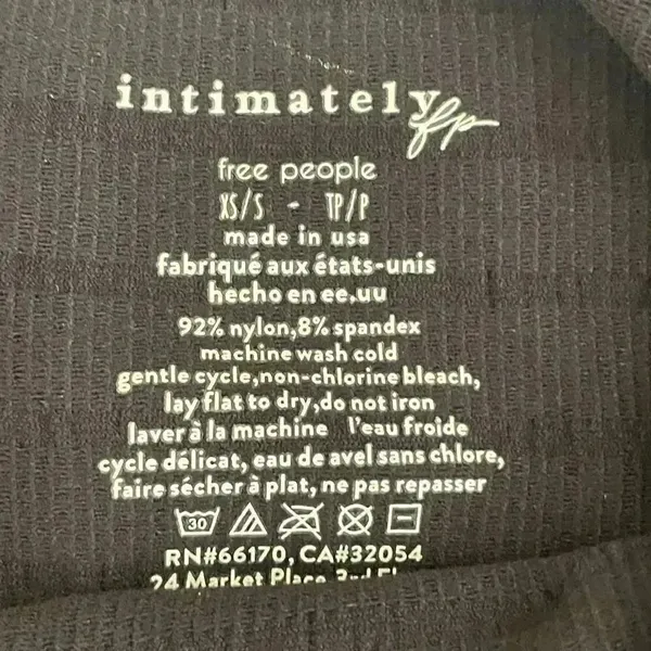 Free People Intimately Square One Seamless Women’s Cami Top Black SZ XS/ S #1659 - Image 5