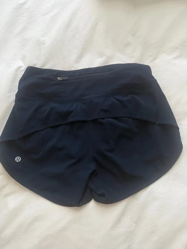 Lululemon Speed Up Shorts 2.5" Navy Blue - Image 2