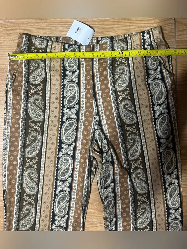Fit & flare boutique boho western paisley vibes brown neutral tones ladies XL - Image 8
