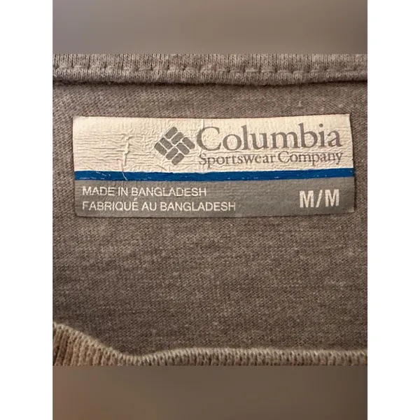 Columbia Grey Long Sleeve Tee Shirt Women's Sz Medium - Image 10