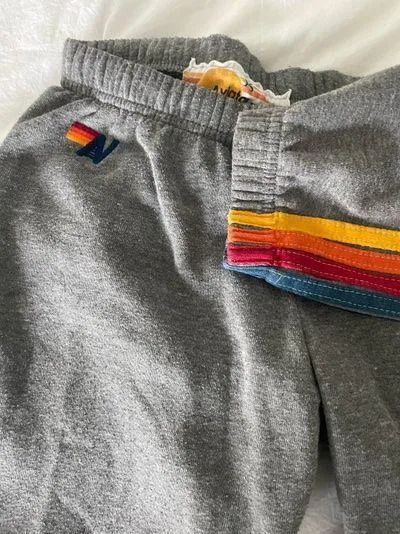 Aviator Nation 5-Stripe Sweatpants - Heather Grey - Women's XS☀️🌊🏄🏼‍♀️ - Image 3