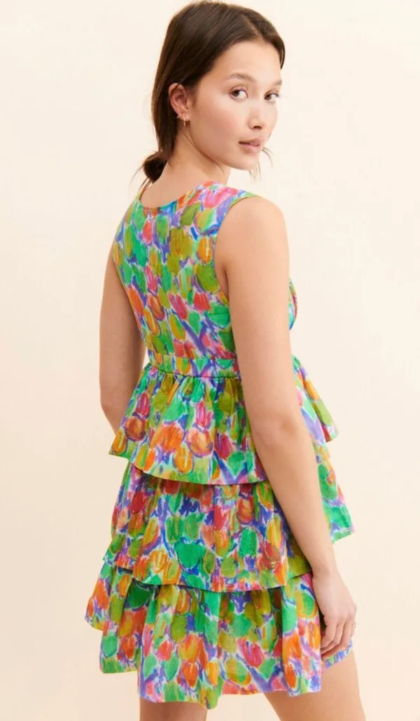 Floral Colorful Dress - Image 2