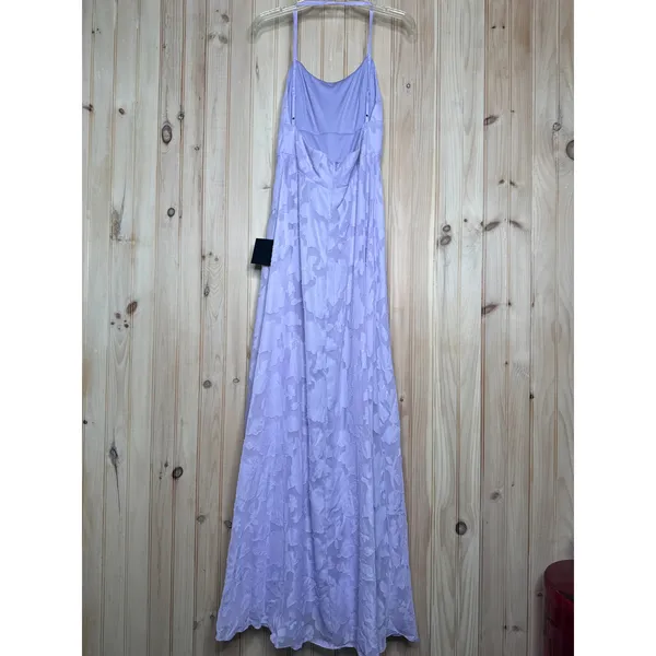 NWT Lulus Let There Be Romance Lavender Burnout Floral Maxi Dress Gala Size M - Image 6