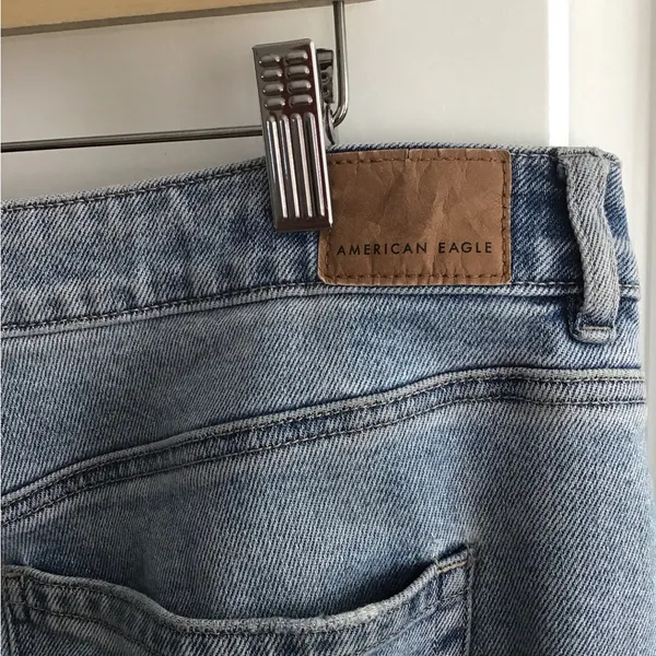 American Eagle Blue Mom Straight Jeans Womens Size 16‎ - Image 3