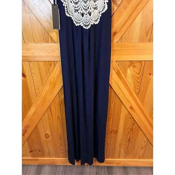 Felicity & Coco Crochet Back Jersey Maxi Dress Size XS nwt (4340) - Image 7