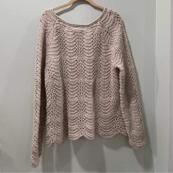 American Eagle Outfitters Cream Knit Sweater - Image 9