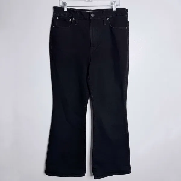 Madewell The Perfect Vintage Flare Jean Sherborn Black‎ Wash Size 31 Minimalist - Image 2