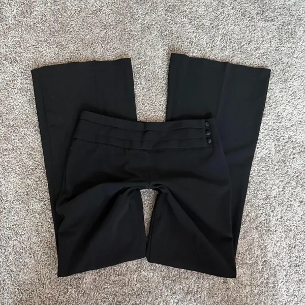 Byline Black Pleated Trousers - Image 5