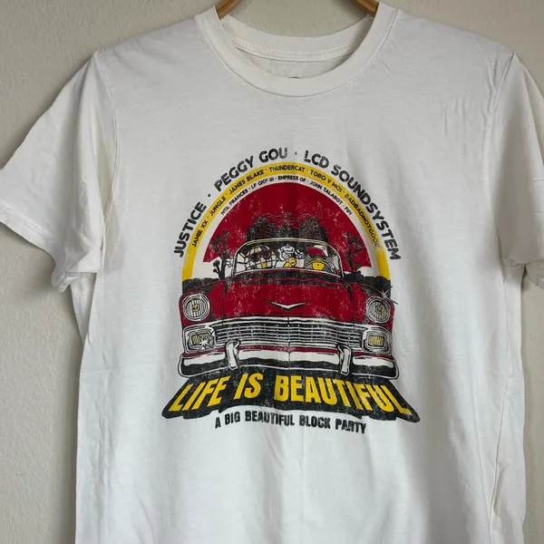 Life Is Beautiful A Big Beautiful Block Party Vegas Tee. - Image 2