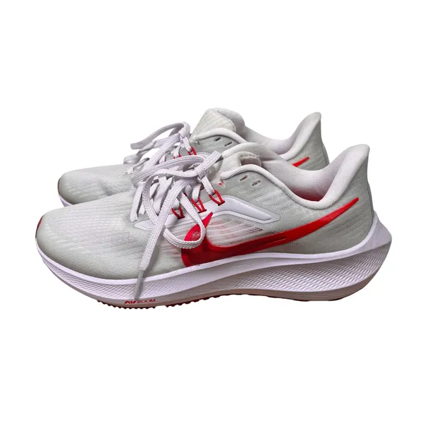 Nike Air Zoom Pegasus 39 Womens Running Shoes White Bright Red DH4072-103 Size 8 - Image 7