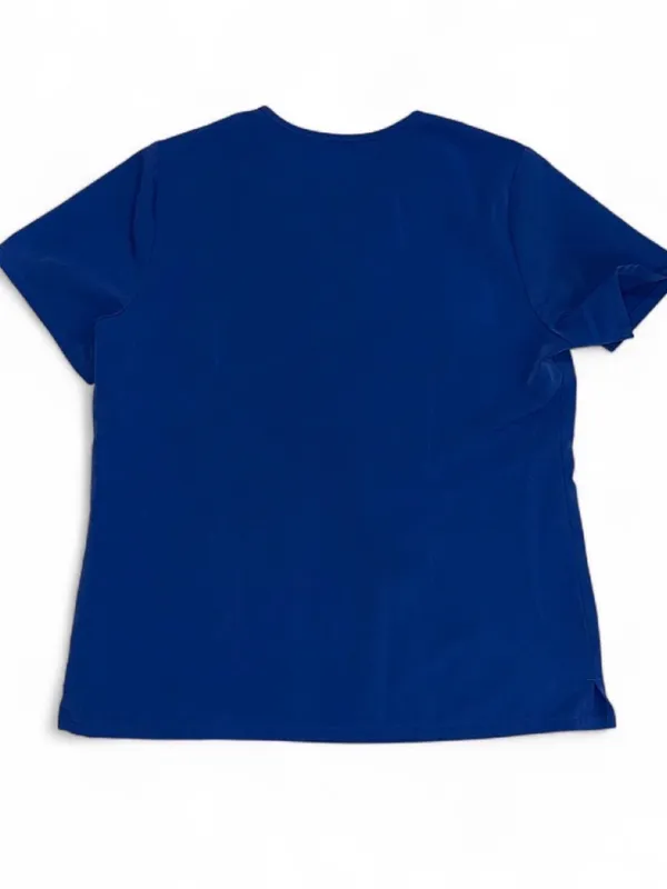 FIGS Technical Collection Blue Scrub Top Size Large - Image 4