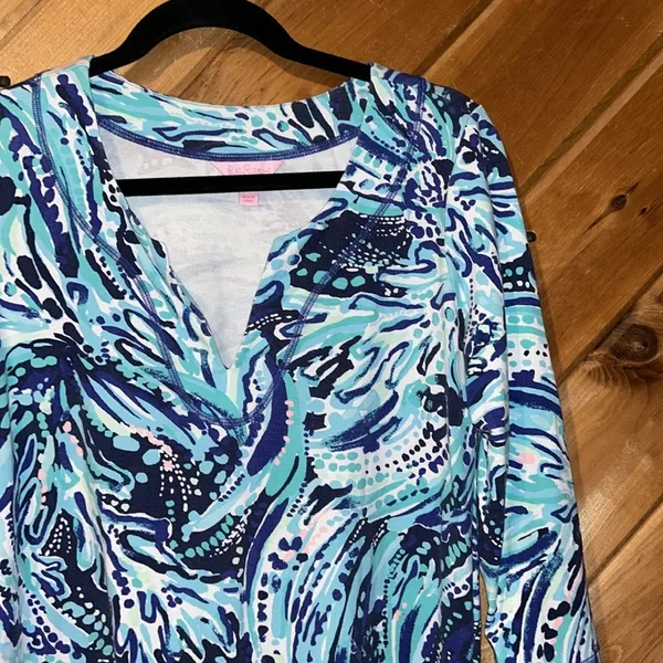Lilly Pulitzer Justina tunic in navy crash the bash - Image 5