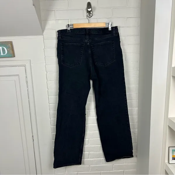 Abercrombie & Fitch Washed Black The 90s Relaxed Jean High Rise Size 14/32 - Image 11