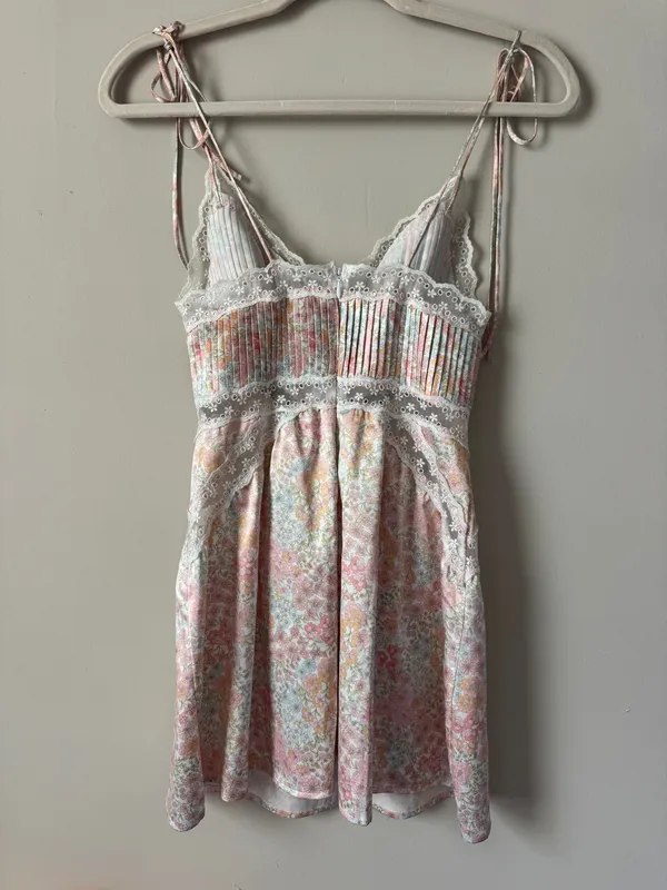 For Love & Lemons Farrah Slip Dress - Size XXS (fits XS/S) - Image 5