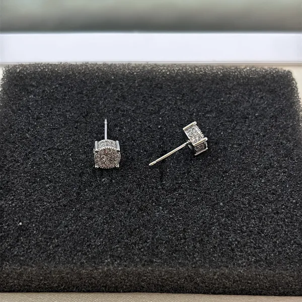 6mm Small CZ Stud Earrings for Men Women Streetwear Punk Hip Hop Unisex Earrings - Image 2