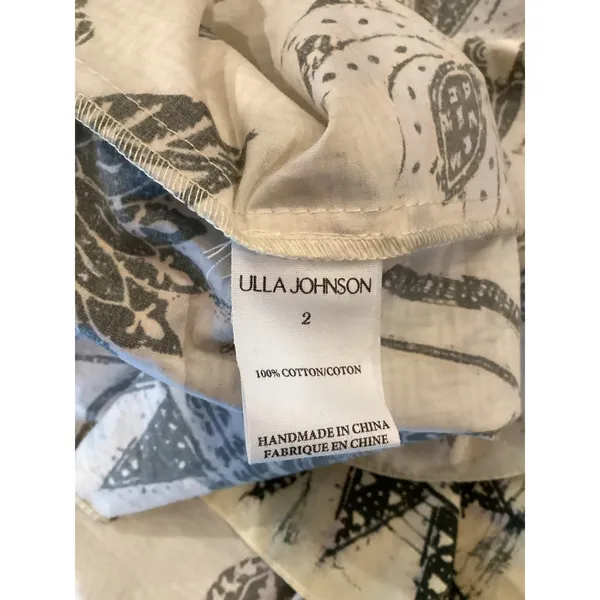 ULLA JOHNSON Ella lemon balm floral cut out halter midi dress size 2 - Image 6