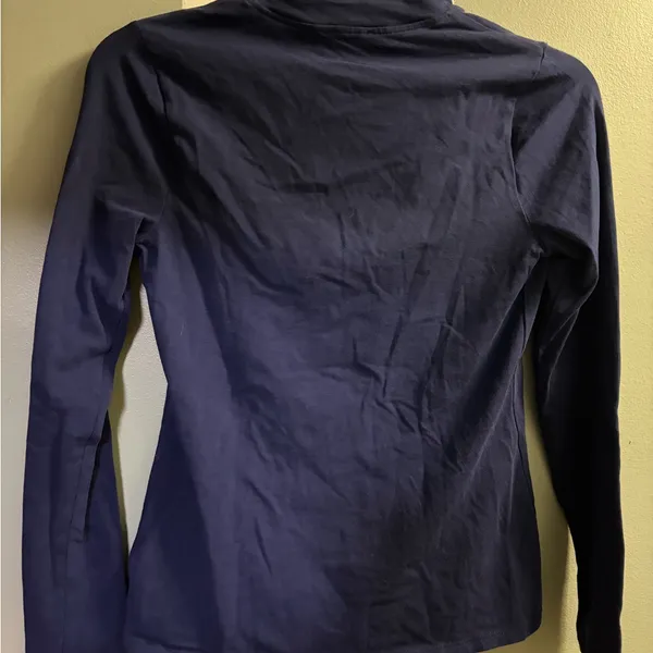 Express Deep Blue Long Sleeve Top - Image 2