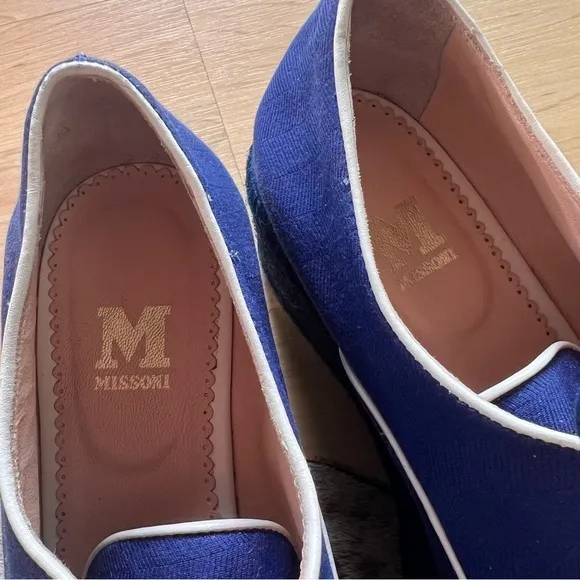 Missoni Blue Lace Up‎ Espadrille Platform Shoes Women’s Size 6 - Image 3