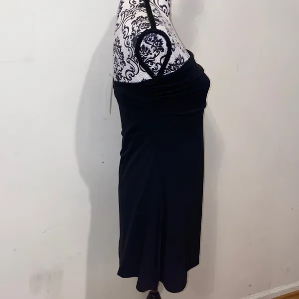 NWT!! Just Polly New York Sexy Strapless Black Mini Dress Size Large Y2K - Image 9
