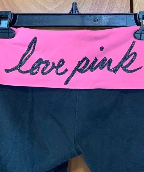 PINK Cropped Workout Leggings - Image 2