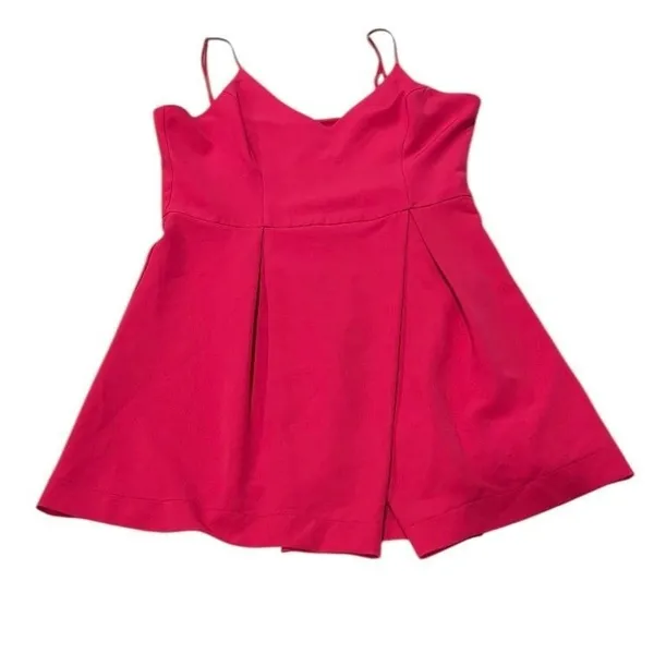 Gianni Bini GB‎ Pink Salmon Mini Pleated Dress Spaghetti Straps Large Hoco Party - Image 4