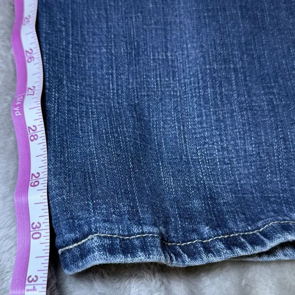 Levis Womens Size 9M Superlow 524 Jeans Bootcut Flare Low Rise Blue Denim - Image 9