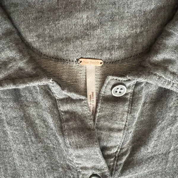 Free People Gray Mini Dress, S - Image 9