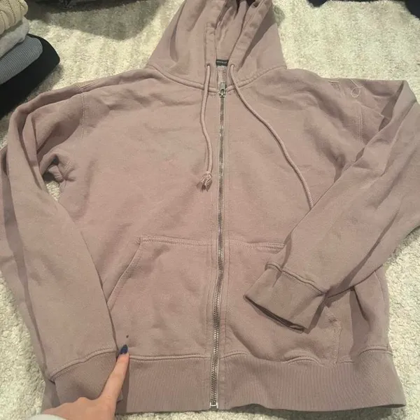 Brandy Melville Christy Zip-Up Hoodie - Image 2