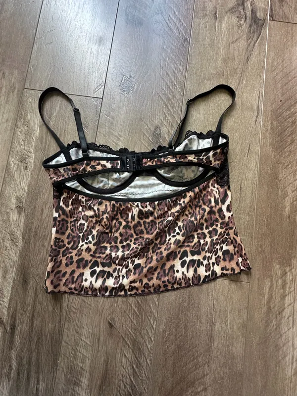Cheetah Lace Tank Top - Image 2