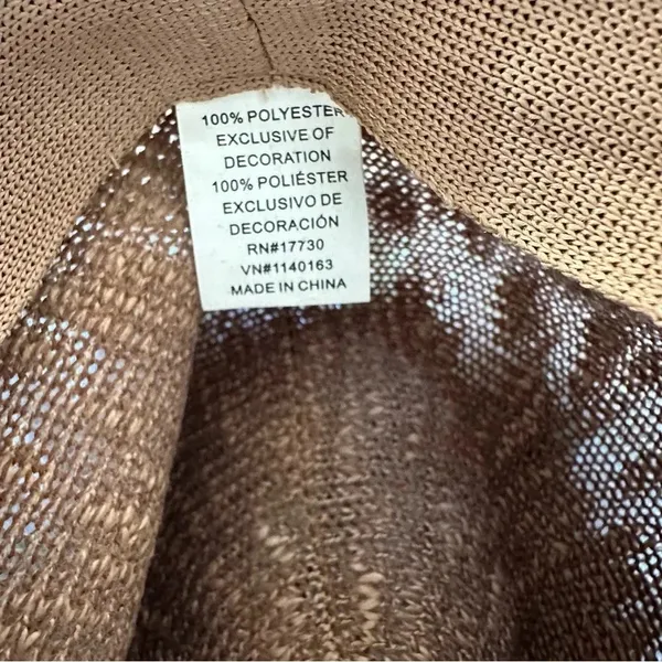 Target women's brown and tan sun hat - Image 4