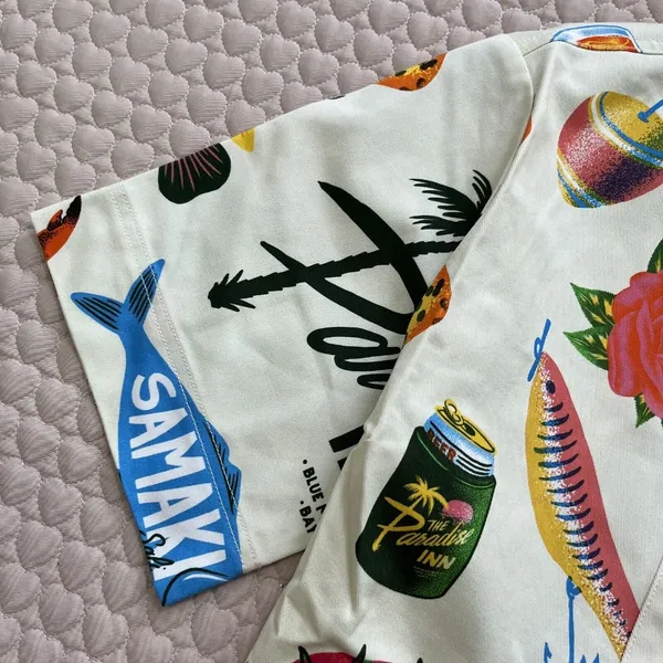 NWT ALEMAIS x Alan Berry Rhys Samaki Cropped Organic Cotton Shirt Women's Size 0 - Image 9