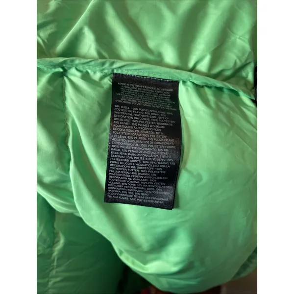 The North Face Nuptse Short‎ Jacket in Chlorophyll Green XL - Image 12
