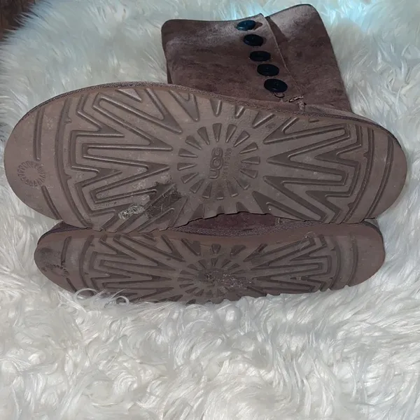 UGG Lo Pro Mid Calf Button Boot - Chocolate Brown - Image 5