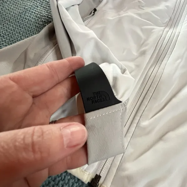 The North Face Women's Soft Shell Jacket White Gray Size S Windstopper EUC - Image 6