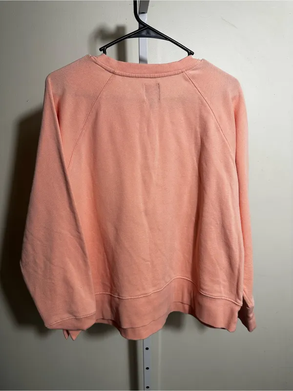 301. GAP Women's Peach Button Henley Pullover - Image 5
