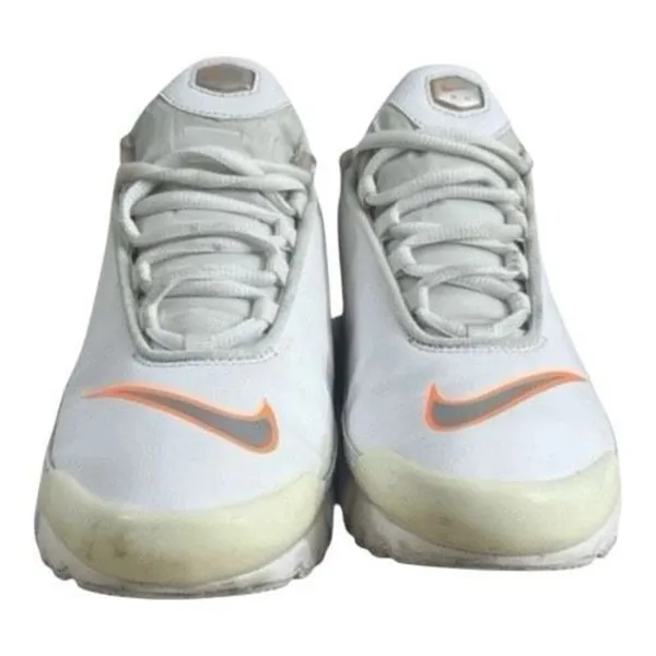 Nike Air Max Plus TN SE GS Kids Sneakers Size 7Y White Silver Orange AR0005-100 - Image 3