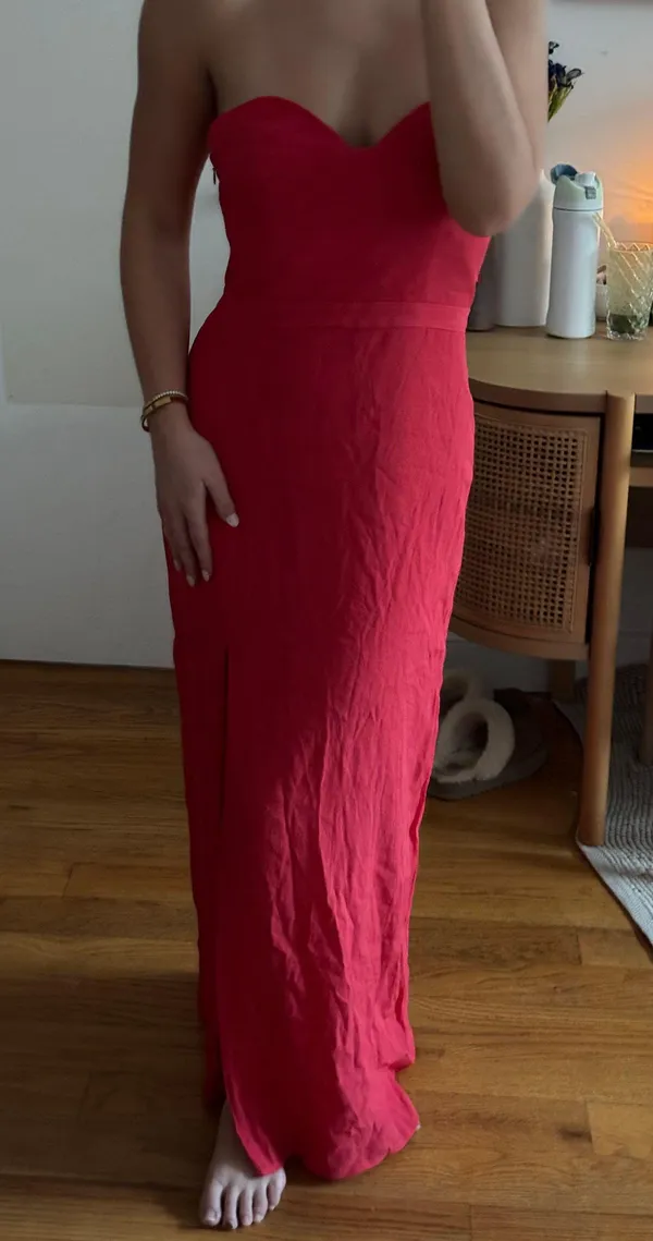 Red Gown Size M - Image 8