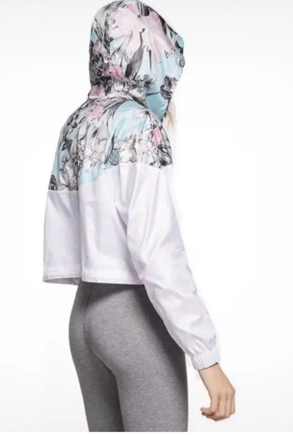 Nike Colorful Floral Cropped Windbreaker - Image 6